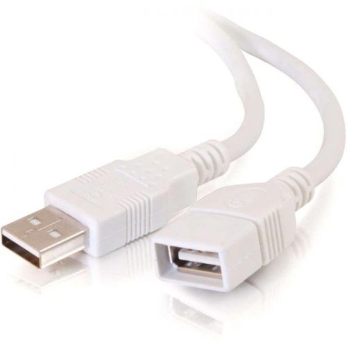 C2G 3m USB 2.0 A Male to A Female Extension Cable - White
