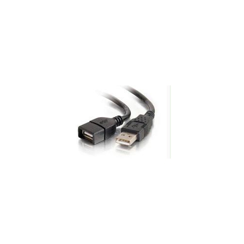 CABLES TO GO  C2G 2M USB 2.0 A Male to A Female Extension Cable - In Black