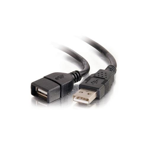 C2G 3m USB 2.0 A Male to A Female Extension Cable - Black