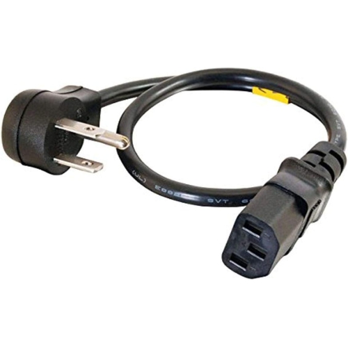 C2G 1.5ft 18 AWG Universal Flat Panel Power Cord