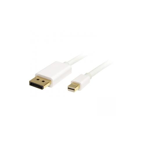 StarTech 3ft White Mini DisplayPort to DisplayPort 1.2 Adapter Cable 4k