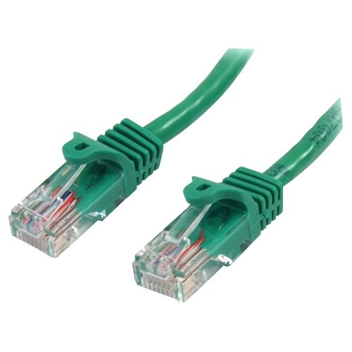 StarTech 5 ft Green Cat5e / Cat 5 Snagless Patch Cable 5ft
