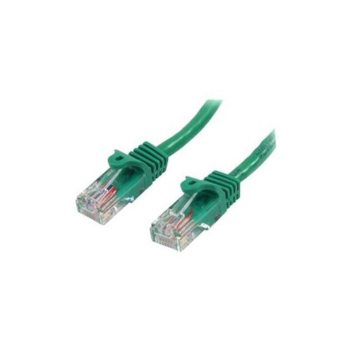StarTech 5 ft Green Cat5e / Cat 5 Snagless Patch Cable 5ft