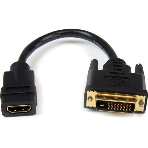 StarTech 8" HDMI Male to DVI Female Video Cable Adapter - HDMI to DVI-D