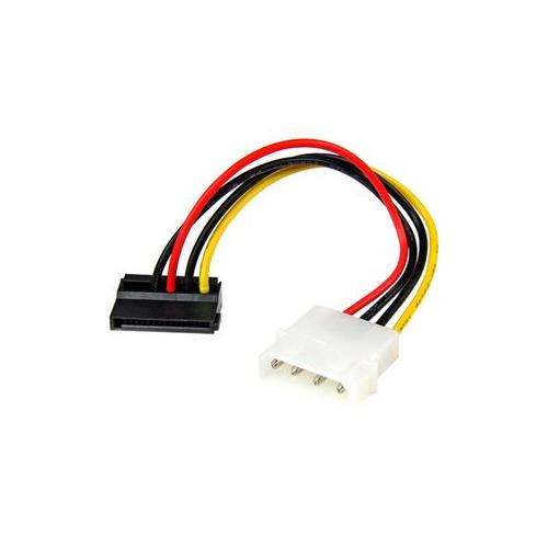 StarTech 6in 4 Pin Molex to Left Angle SATA Power Cable Adapter