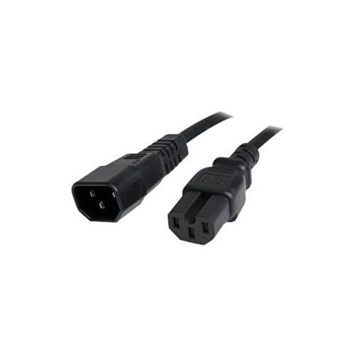StarTech 3 ft 14 AWG Computer Power Cord - IEC C14 to IEC C15