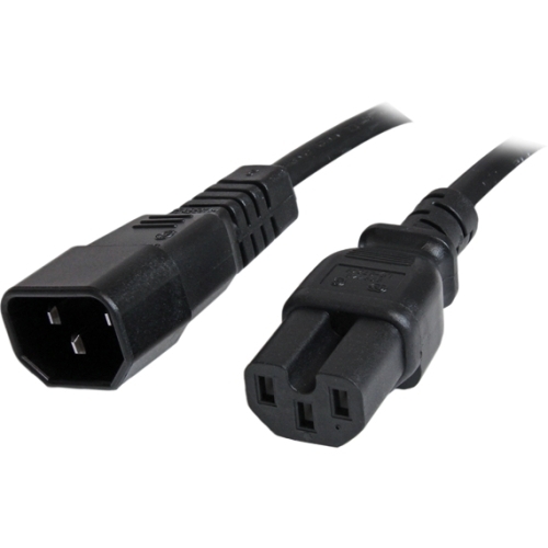 StarTech 6 ft 14 AWG Computer Power Cord - IEC C14 to IEC C15