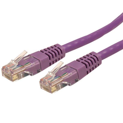 StarTech 15 ft Purple Cat6 / Cat 6 Molded Patch Cable 15ft