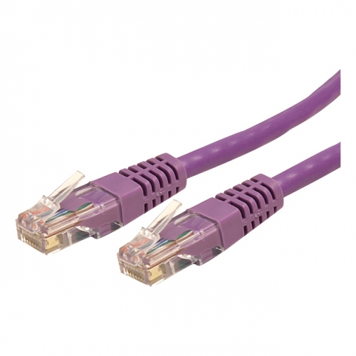 StarTech 15 ft Purple Cat6 / Cat 6 Molded Patch Cable 15ft