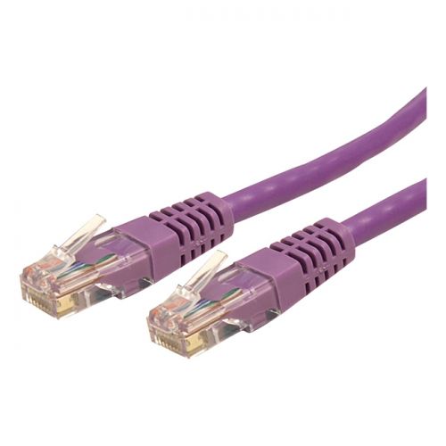 StarTech 15 ft Purple Cat6 / Cat 6 Molded Patch Cable 15ft