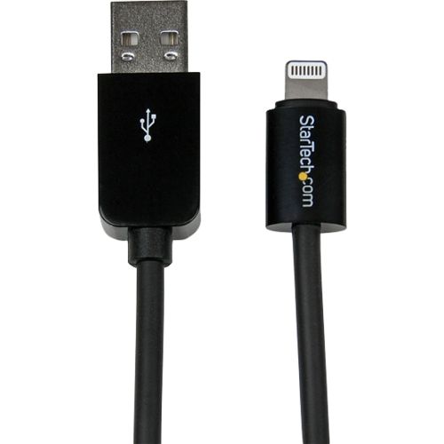 StarTech 1m / 3ft Black Apple Lightning to USB Cable - iPhone iPod iPad