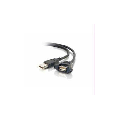 CABLES TO GO  C2G 1Ft Panel-Mount USB 2.0 A Male to A Female Cable