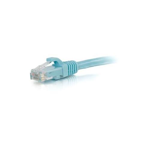 C2G 7ft Cat6a Snagless Unshielded Network Patch Cable - Aqua