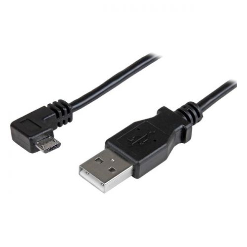 StarTech 3 ft Right Angle Micro-USB Charge & Sync Cable M/M 30/24 AWG
