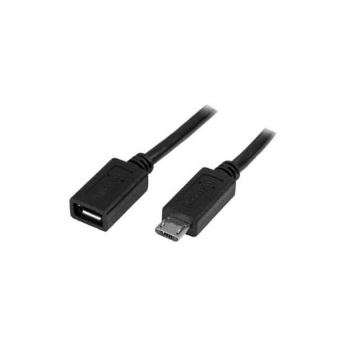 StarTech 0.5m / 20in Micro-USB Extension Cable - M/F