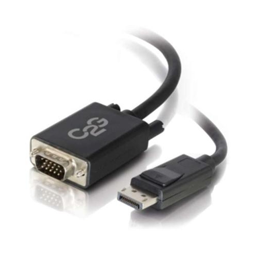 C2G 3ft DisplayPort Male to VGA Male Adapter Cable - Black