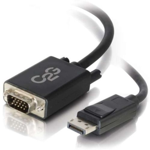 C2G 3ft DisplayPort Male to VGA Male Adapter Cable - Black