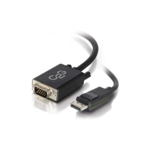 C2G 3ft DisplayPort Male to VGA Male Adapter Cable - Black