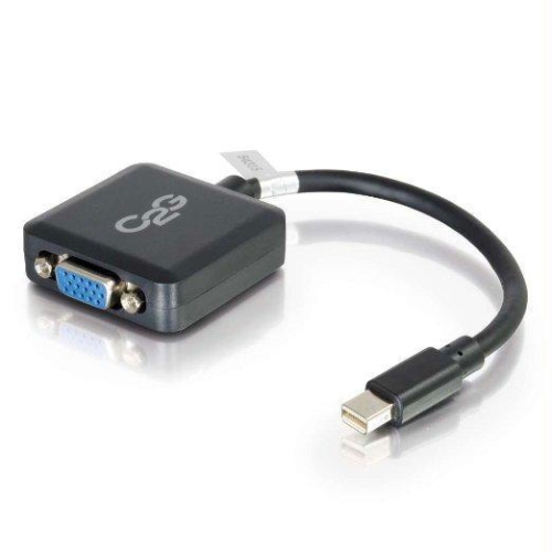 C2G 8in Mini DisplayPort Male to VGA Female Adapter Converter - Black
