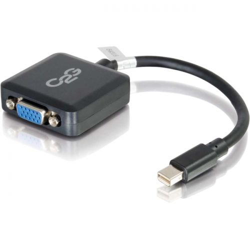 C2G 8in Mini DisplayPort Male to VGA Female Adapter Converter - Black