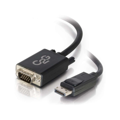 CABLES TO GO  C2G 6Ft Displayport Male to VGA Male Active Adapter Cable - (Dp to VGA) In Black