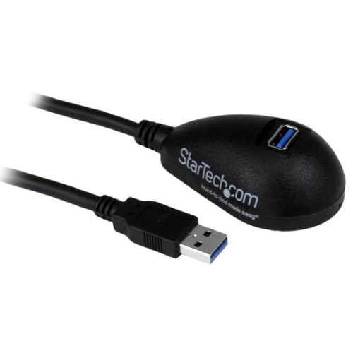 STARTECH  Black Desktop Superspeed USB 3.0 Extension Cable - A to A M/f