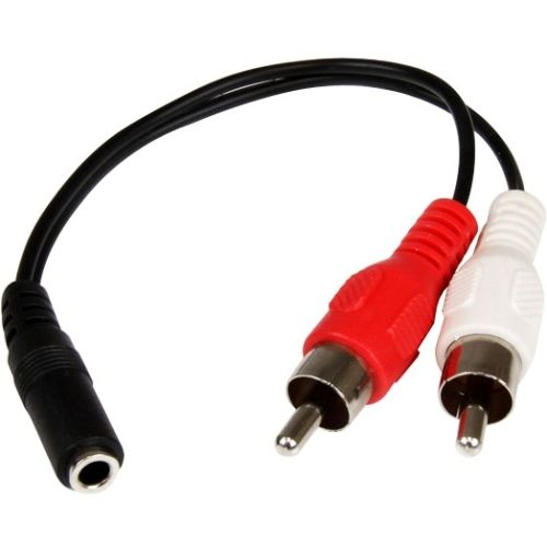 StarTech Stereo Audio Cable - 3.5mm Female to 2x RCA Male