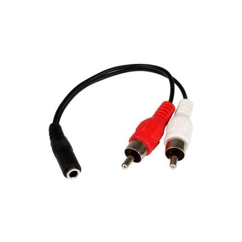 StarTech Stereo Audio Cable - 3.5mm Female to 2x RCA Male