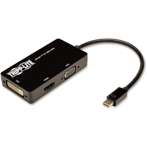 Tripp Lite 6 Inch Mini Displayport to VGA / DVI / HDMI All-in-One Adapter / Converter