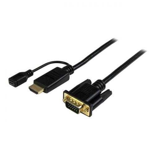 StarTech 3 ft HDMI to VGA active converter cable - HDMI to VGA adapter