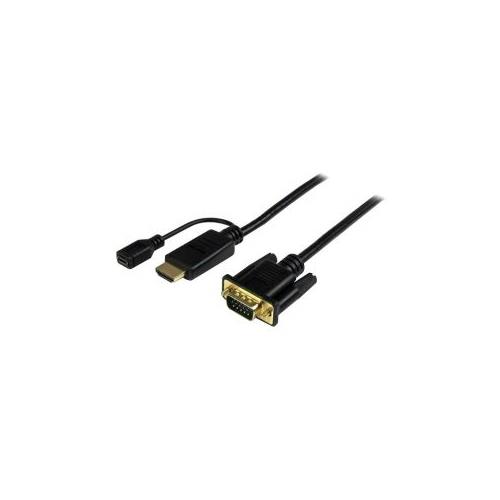 StarTech 10 ft HDMI to VGA Active Converter Cable - HDMI to VGA Adapter