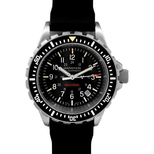 Marathon Diver's Quartz 41mm Men's Analog Luxury Watch - Black