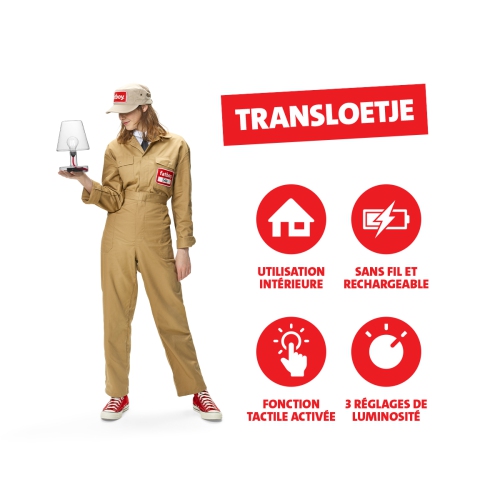 Fatboy Transloetje Portable LED Table Lamp, Transparent