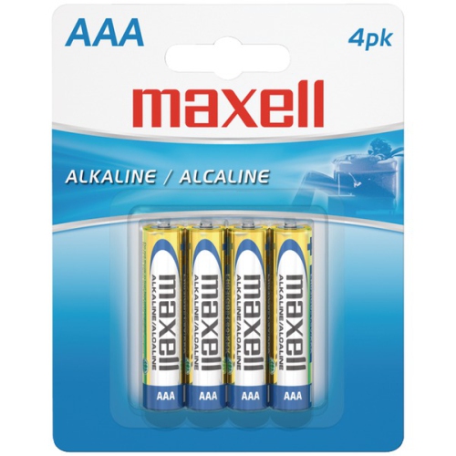 Maxell AAA 4-Pack Alkaline Batteries - 723865 - LR034BP