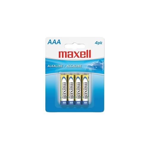 Maxell AAA 4-Pack Alkaline Batteries - 723865 - LR034BP