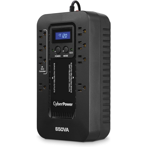 CyberPower – Système d'alimentation sans coupure écologique EC650G, 650 VA/390&nbsp;W, ACL écoénergétique