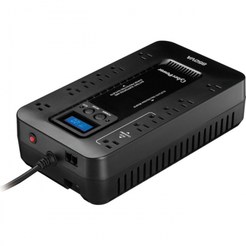 CYBER POWER  Cyberpower Ec850Lcd Ecologic 850Va/510W Energy Efficient Lcd Desktop Eco UPS BEST CHARGE