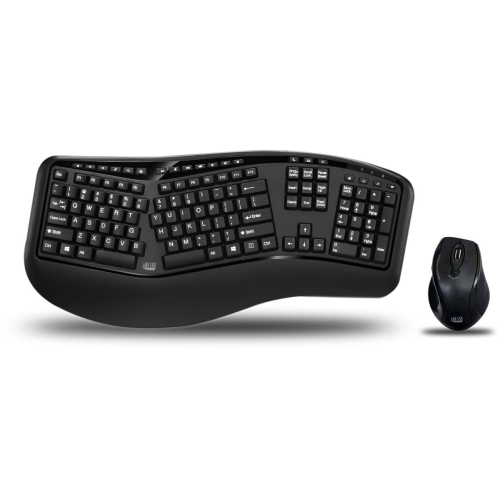 Adesso TruForm Wireless Laser Ergonomic Keyboard & Mouse Combo -