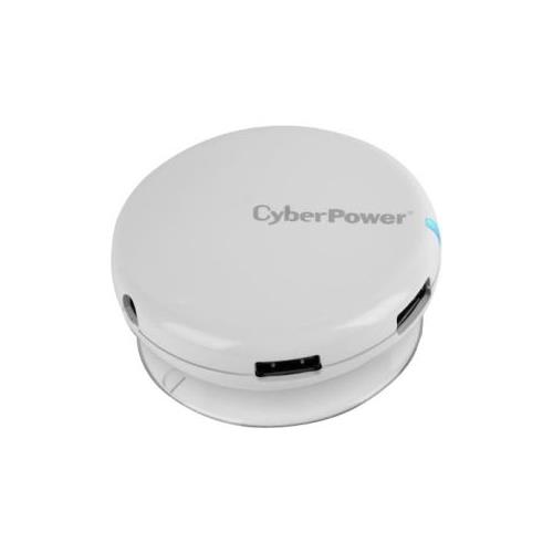 CyberPower CPH430PW USB 3.0 Superspeed Hub with 4 Ports and 3.6A AC Charger - White