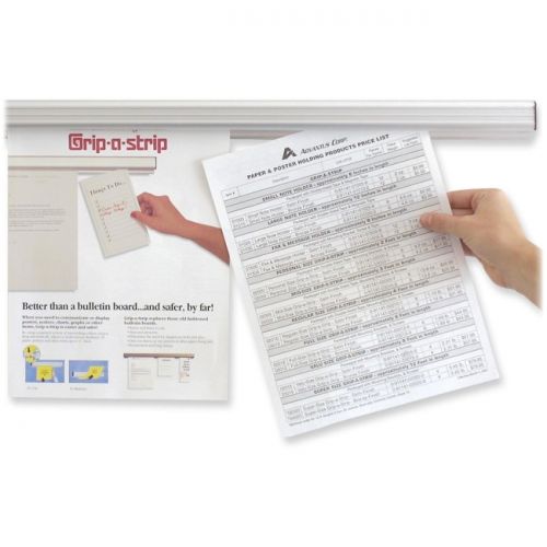 Advantus Grip-A-Strip Mounting Rail - Satin