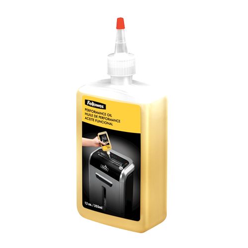 Fellowes Powershred Shredder Oil & Lubricant 12 oz - Light Amber