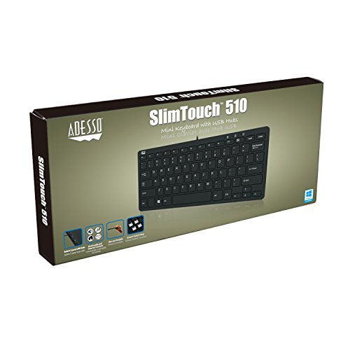 Adesso SlimTouch 510 Wired Mini Keyboard -