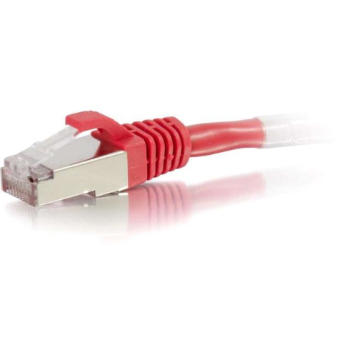 C2G 2ft Cat6 Snagless Shielded Network Patch Cable - Red