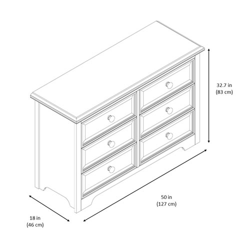 Graco Brooklyn 6 Drawer Nursery Dresser Cherry Best Buy Canada