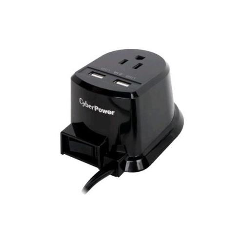 CyberPower – Station d’alimentation double CSP105U avec 2 ports de chargement USB 2,1 a et cordon de 5 pi