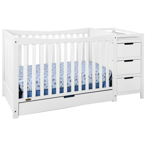 Lit de bébé transformable et table à langer 4-en-1 Remi de Graco - Blanc