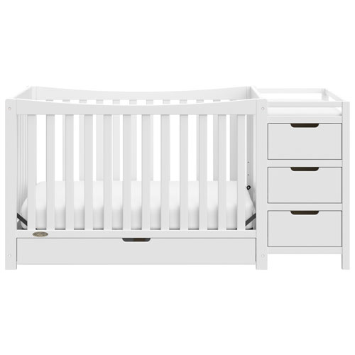 Lit de bébé transformable et table à langer 4-en-1 Remi de Graco - Blanc