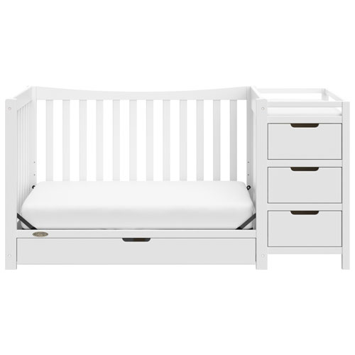 Lit de bébé transformable et table à langer 4-en-1 Remi de Graco - Blanc