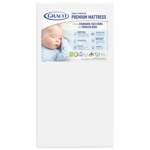 Graco Premium Foam Anti-Microbial Crib & Toddler Bed Mattress