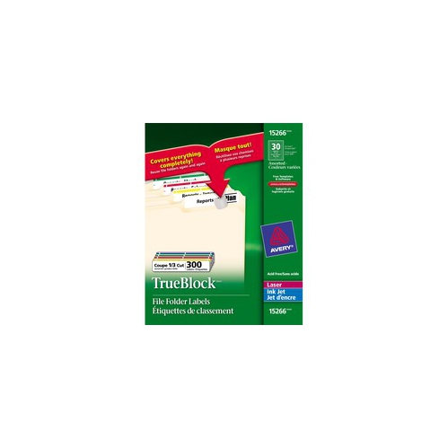 Avery TrueBlock File Folder Label